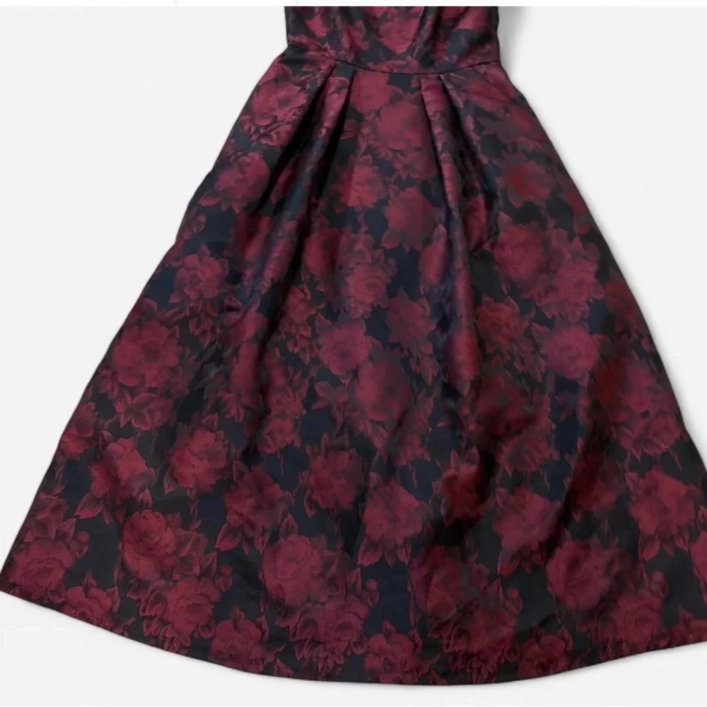 Alex Evenings  Women Formal Dress - Black and Red Floral - Picture 5 of 9